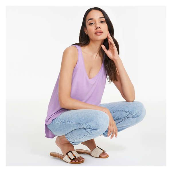 Relaxed-Fit Tank - Light Purple